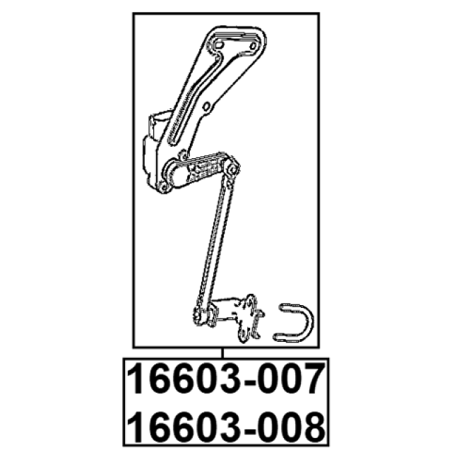 LEVEL SENSOR, FRONT LEFT (WITH BRACKET, WITH LINK) - Image 2