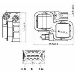 Alternative view of IGNITION COIL