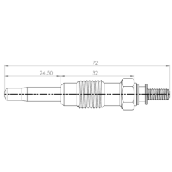 Alternative view of GLOW PLUG