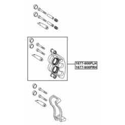 Alternative view of FRONT LEFT BRAKE CALIPER ASSEMBLY (WITH BRACKET)