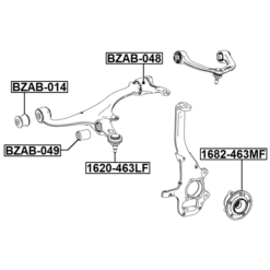 Alternative view of FRONT WHEEL HUB