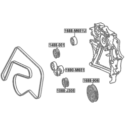 Alternative view of BELT TENSIONER