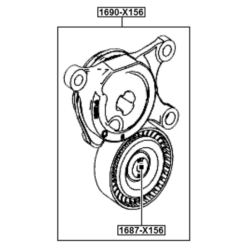Alternative view of BELT TENSIONER