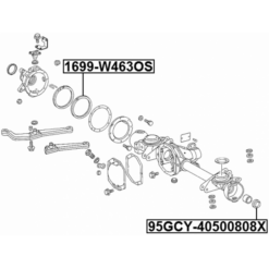 Alternative view of FRONT AXLE SEALING RING