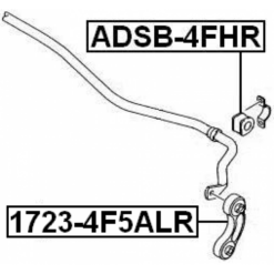Alternative view of REAR STABILIZER LINK / SWAY BAR LINK (ALUMINIUM)