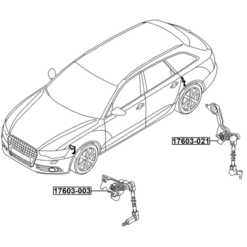 Alternative view of REAR LEVEL SENSOR (WITH BRACKET, WITH LINK)