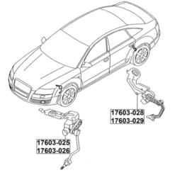 Alternative view of LEVEL SENSOR, REAR RIGHT (WITH BRACKET, WITH LINK)