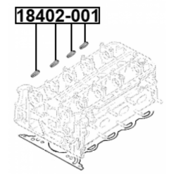 Alternative view of INTAKE MANIFOLD GASKET