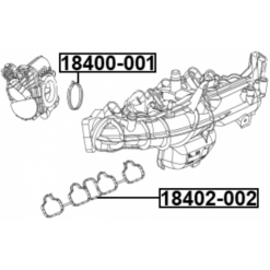 Alternative view of INTAKE MANIFOLD GASKET