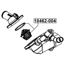 Alternative view of THERMOSTAT 82°C