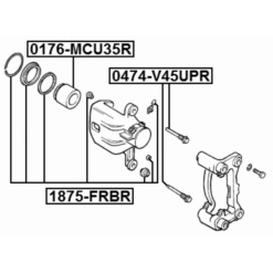 Alternative view of REAR BRAKE CALIPER REPAIR KIT (SET FOR TWO SIDES)