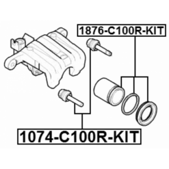 Alternative view of REPAIR KIT, REAR CALIPER PISTON D40.5