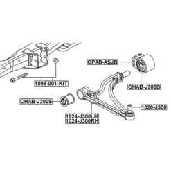 Alternative view of SUSPENSION ARM BOLT W/ WASHER REPAIR KIT