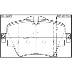 Alternative view of PAD KIT, DISC BRAKE, FRONT