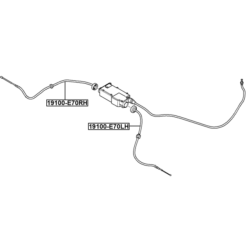 Alternative view of PARKING BRAKE CABLE, LEFT