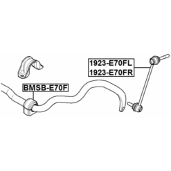 Alternative view of FRONT LEFT STABILIZER LINK / SWAY BAR LINK