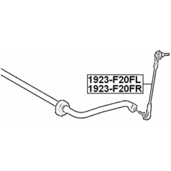 Alternative view of FRONT LEFT STABILIZER LINK / SWAY BAR LINK