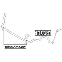 Alternative view of FRONT RIGHT STABILIZER LINK / SWAY BAR LINK