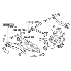 Alternative view of REPAIR KIT, CAMBER ADJUSTING ECCENTRIC BOLT