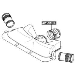 Alternative view of AIR CLEANER HOSE