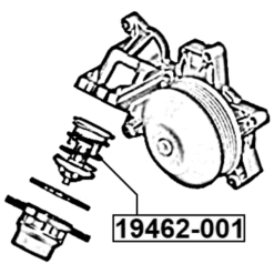 Alternative view of THERMOSTAT 87°C