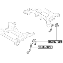 Alternative view of LINK, HEIGHT CONTROL SENSOR