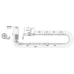 Alternative view of ABS SENSOR REAR
