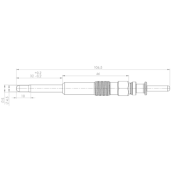 Alternative view of GLOW PLUG