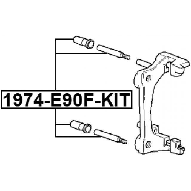 FRONT CALIPER SLIDE PIN KIT - Image 2