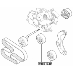 Alternative view of TENSION PULLEY