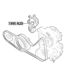 Alternative view of BELT TENSIONER