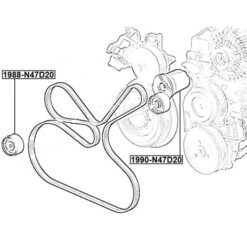 Alternative view of BELT TENSIONER