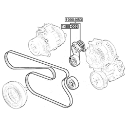 Alternative view of BELT TENSIONER
