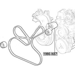 Alternative view of BELT TENSIONER