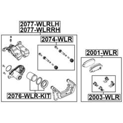 Alternative view of DISC BRAKE CLIP SET (SET FOR TWO SIDES)