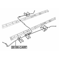 Alternative view of PARKING BRAKE CABLE