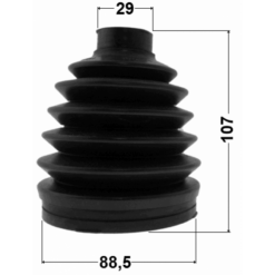 Alternative view of BOOT OUTER CV JOINT KIT PVC 88.5X107X29