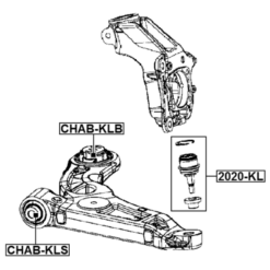 Alternative view of BALL JOINT FRONT STEERING KNUCKLE
