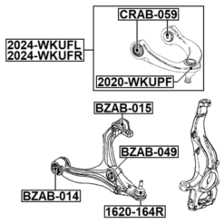 Alternative view of BALL JOINT FRONT UPPER ARM