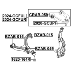 Alternative view of LEFT UPPER FRONT ARM