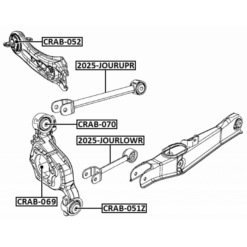 Alternative view of REAR UPPER TRANSVERSE LINK