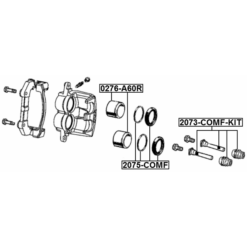 Alternative view of FRONT BRAKE CALIPER SLIDE PIN BOOT KIT