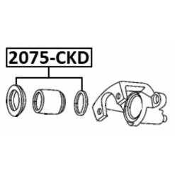 Alternative view of REAR BRAKE CALIPER REPAIR KIT (SET FOR ONE SIDE)