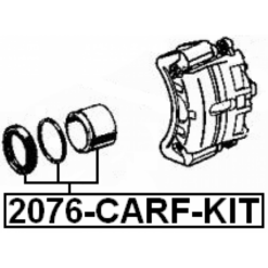 Alternative view of REPAIR KIT, FRONT CALIPER PISTON D65.9
