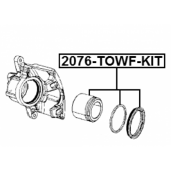 Alternative view of REPAIR KIT, FRONT CALIPER PISTON D65.9