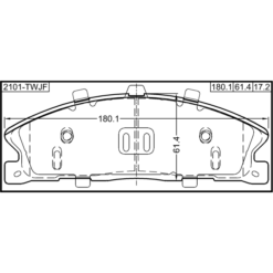 Alternative view of PAD KIT, DISC BRAKE, FRONT