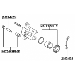 Alternative view of ANTI-RATTLE SPRING, DISC BRAKE PADS