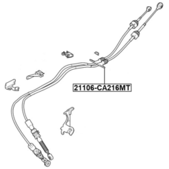 Alternative view of TRANSMISSION GEAR CHANGE CABLE