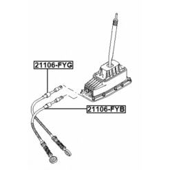 Alternative view of TRANSMISSION GEAR CHANGE CABLE