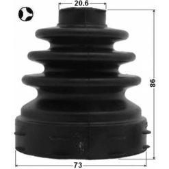 Alternative view of BOOT INNER CV JOINT KIT 73X86.3X20.6